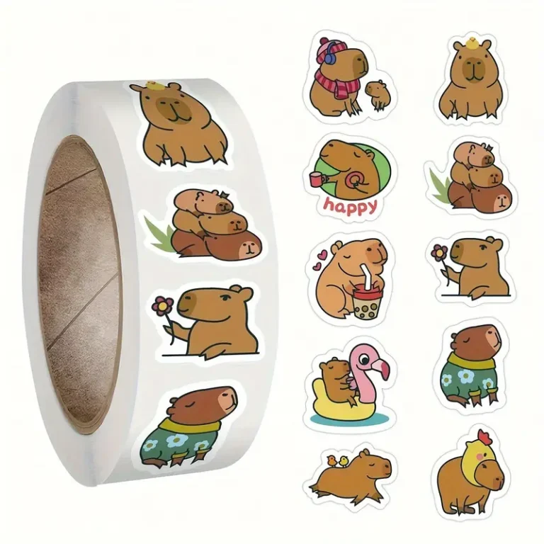 Enhance Your Creativity with 500pcs Capybara Cartoon Anime Vinyl Stickers